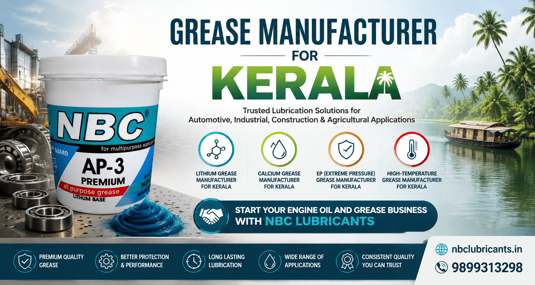 Grease Manufacturer for Kerala – NBC Lubricants