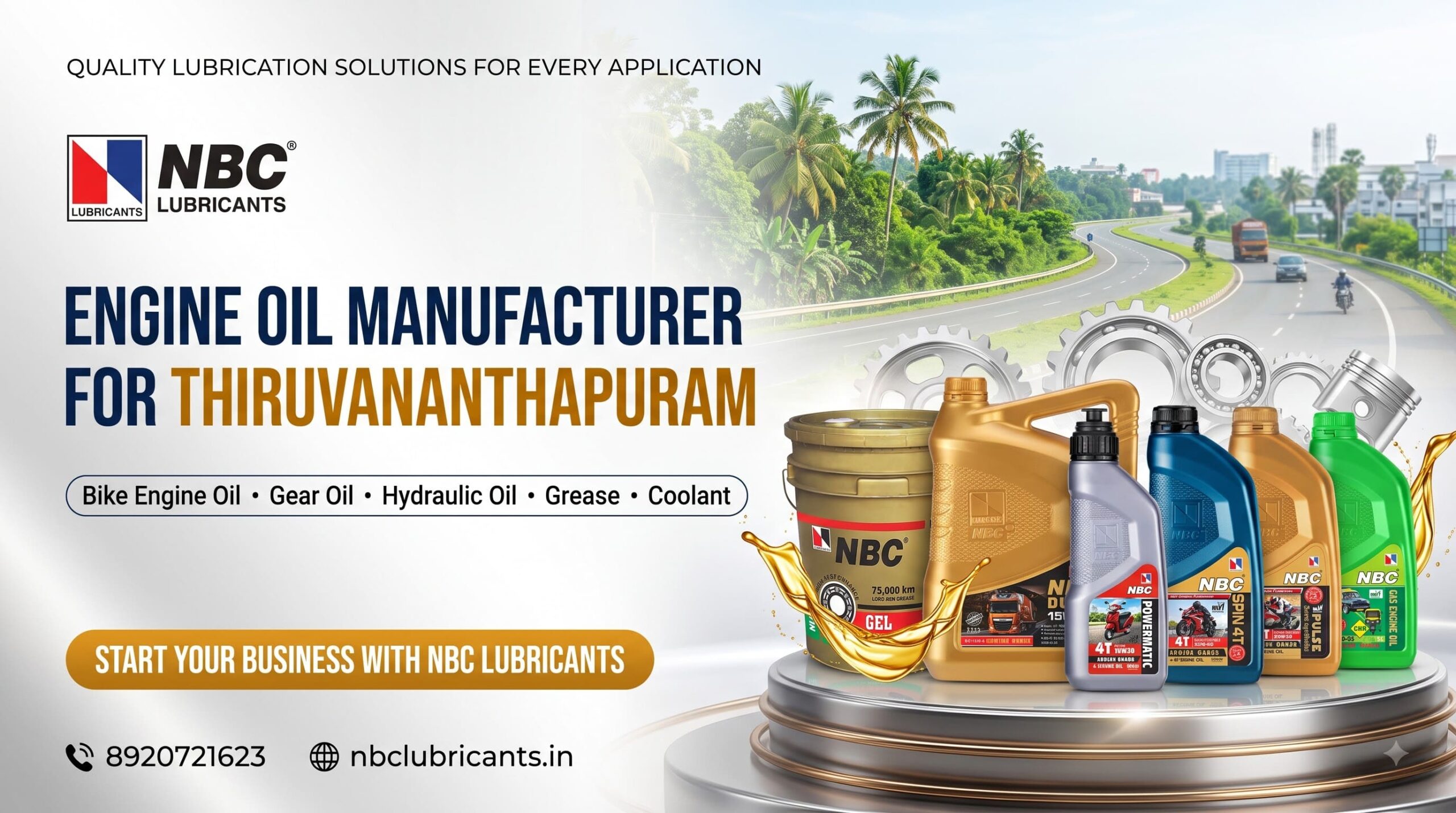 Engine Oil Manufacturer for Thiruvananthapuram - NBC Lubricants